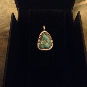 Silver turquoise pendant